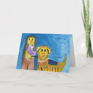 CHOC KidsArt  - Lois the Therapy Dog Note Card