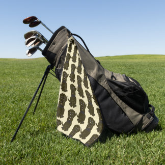 Choc Labrador Dog Design Any Colour Background Golf Towel