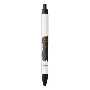 Choc Labrador Personalised Black Ink Pen
