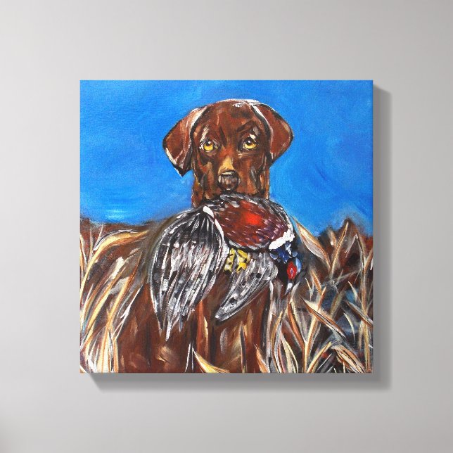 CHOC LABRADOR RETRIEVER CANVAS PRINT (Front)