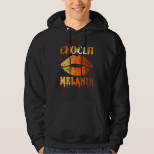 Choc Lit Lips Melanin Poppin Drip Women Kiss Lip   Hoodie