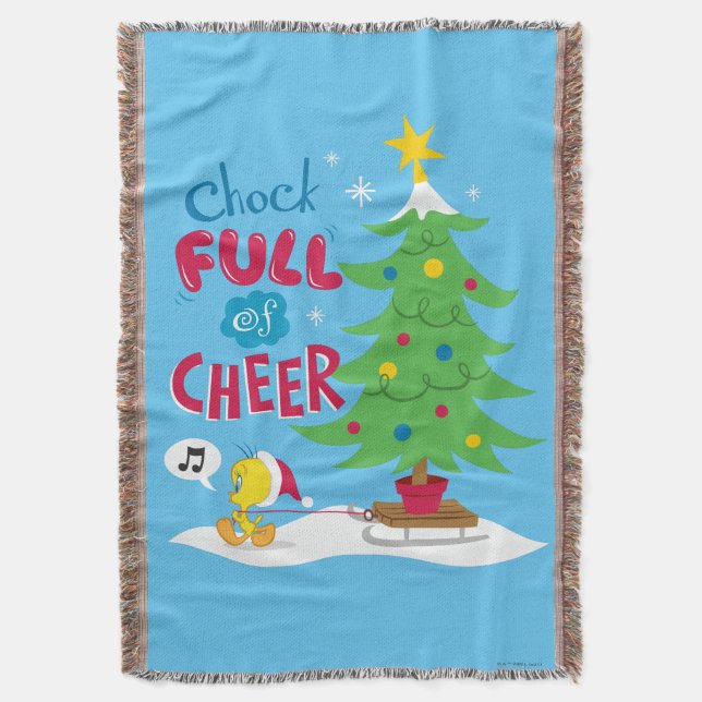 Chock Full Of Cheer Throw Blanket (Front Vertical)