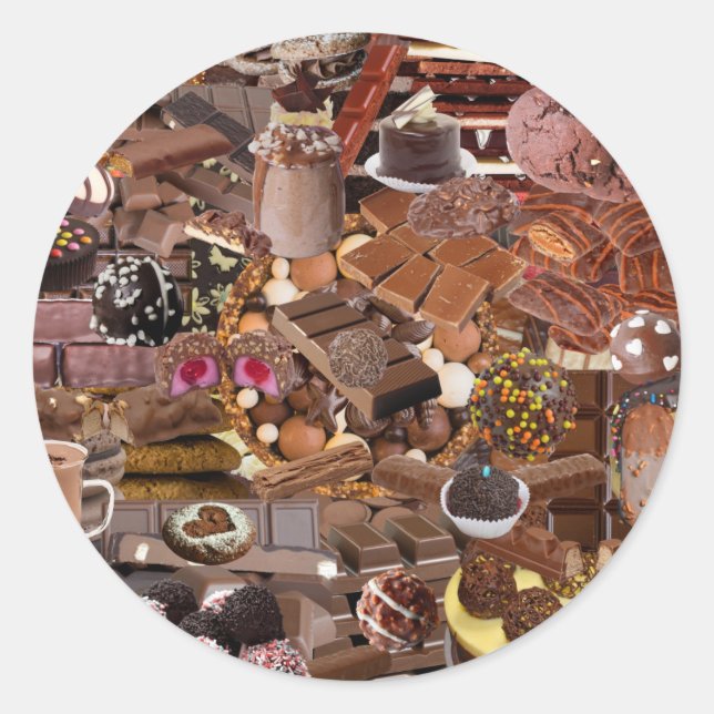 Chockablock chocs classic round sticker (Front)
