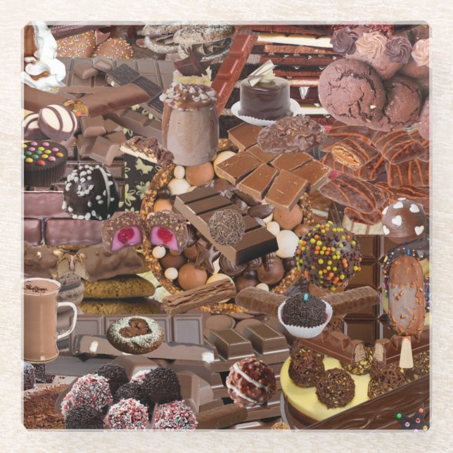 Chockablock chocs Coaster (Front)