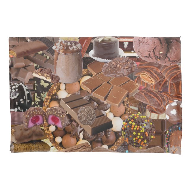 Chockablock chocs pillowcase (Front-Left)