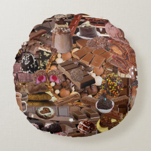Chockablock chocs round cushion