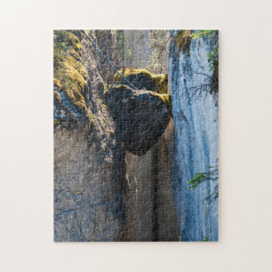 Chockstones in Maligne Canyon - Alberta, Canada Jigsaw Puzzle