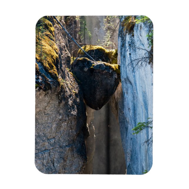 Chockstones in Maligne Canyon - Alberta, Canada Magnet (Vertical)
