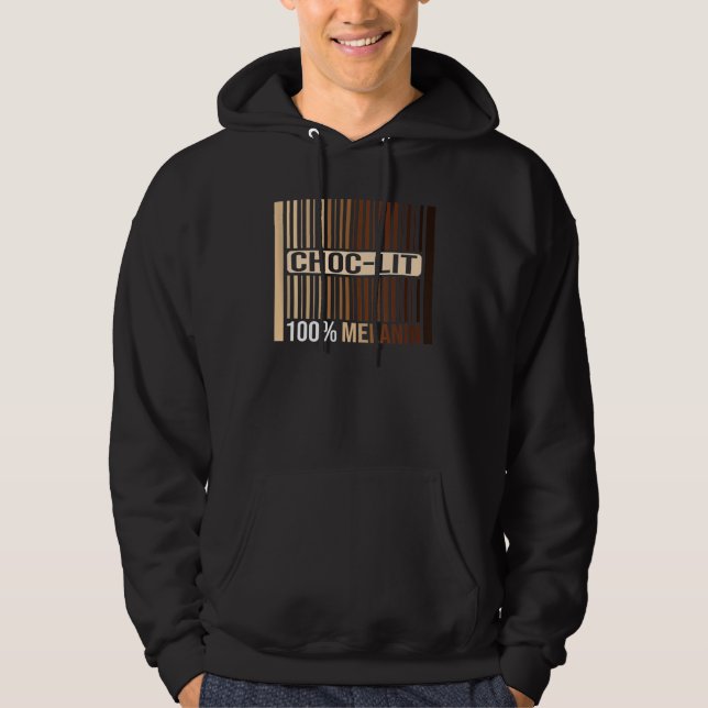 Choclit 100 Melanin Black Woman And Man Dripping Hoodie (Front)