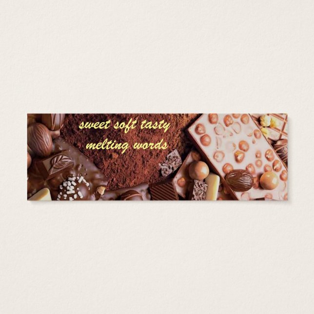 choco bookmark chocolate (Back)