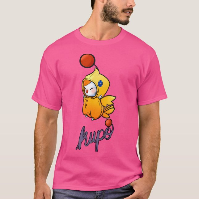 Chocobo Dress-Up Moogle From Final Fantasy T-Shirt (Front)
