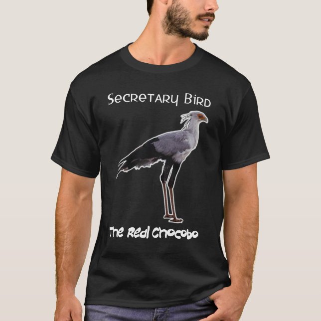 Chocobo (Secretary Bird) - For Dark T-Shirt (Front)