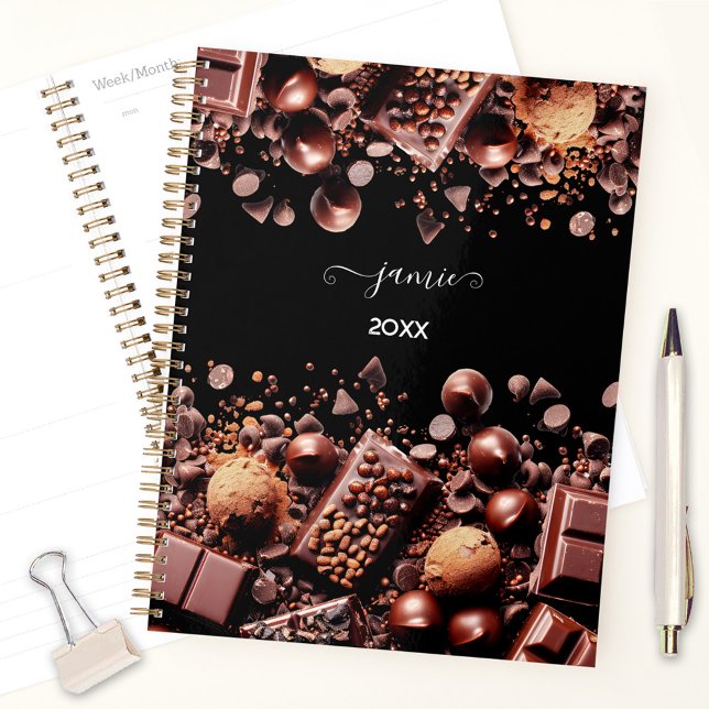 Chocoholic Chocolate Cocoa Sweets Name Text Planner (Chocoholic Chocolate Cocoa Sweets Name Text Planner)