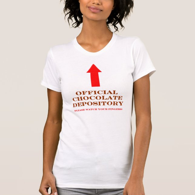 Chocoholic Chocolate Lover Funny T-Shirt (Front)