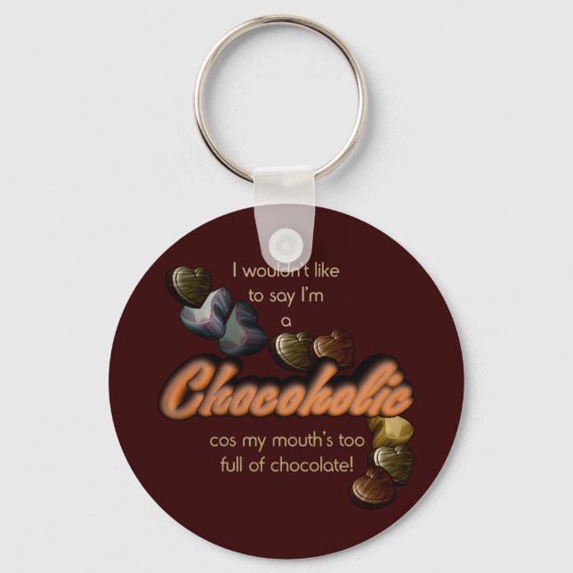 Chocoholic Key Ring (Front)