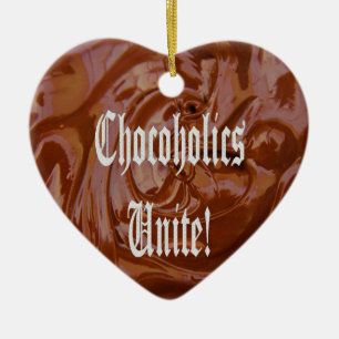 Chocoholics Unite Heart Ornament
