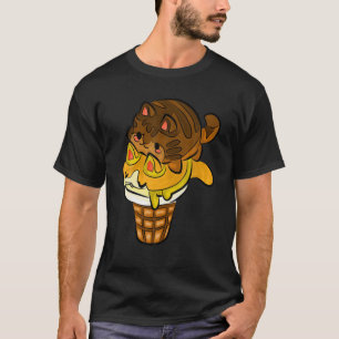 Chocol,Ate Hazelnut Catt Ice-Cream So Cute And Lov T-Shirt