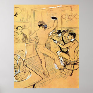 Chocolat dance by Toulouse-Lautrec Poster