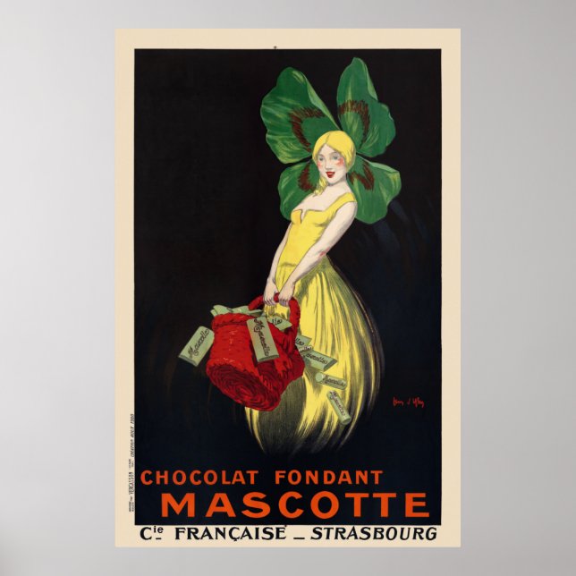 Chocolat fondant Mascotte Vintage Poster 1920 (Front)
