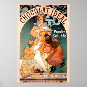 Chocolat Ideal 1897 POSTER PRINT Alphonse Mucha