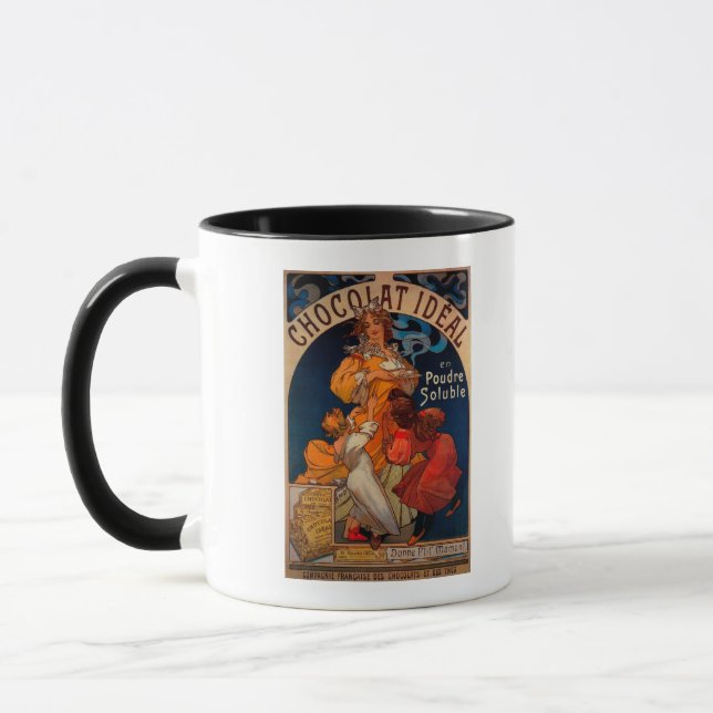 Chocolat Ideal Vintage PosterEurope Mug (Left)