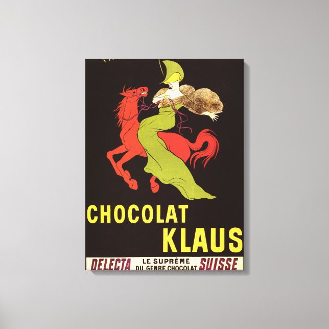 Chocolat Klaus Advertisement Poster Canvas Print (Front)