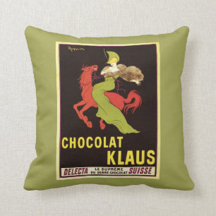 Chocolat Klaus Advertisement Poster Cushion