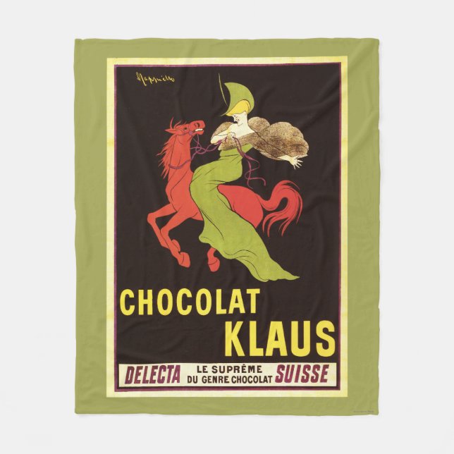 Chocolat Klaus Advertisement Poster Fleece Blanket (Front)