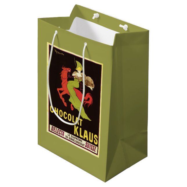 Chocolat Klaus Advertisement Poster Medium Gift Bag (Front Angled)