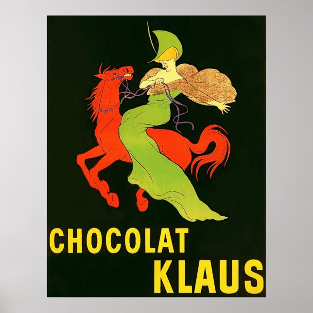 Chocolat Klaus ~ Vintage French Advertisement. Poster (Front)