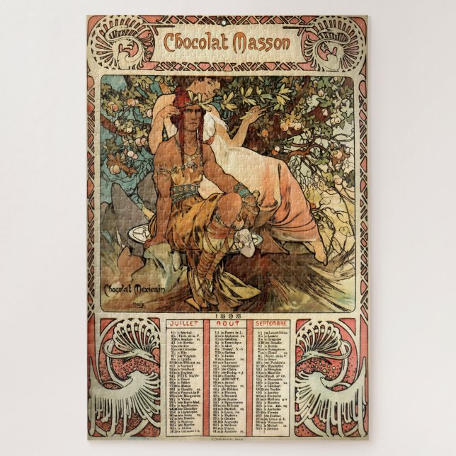 Chocolat Masson by Alphonse Mucha Jigsaw Puzzle (Vertical)