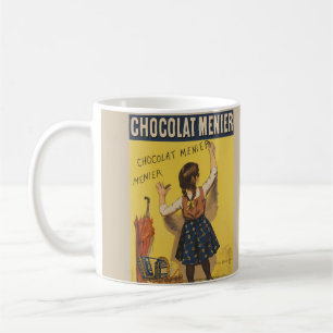 Chocolat Menier Little Girl Wall Writing  Coffee Mug