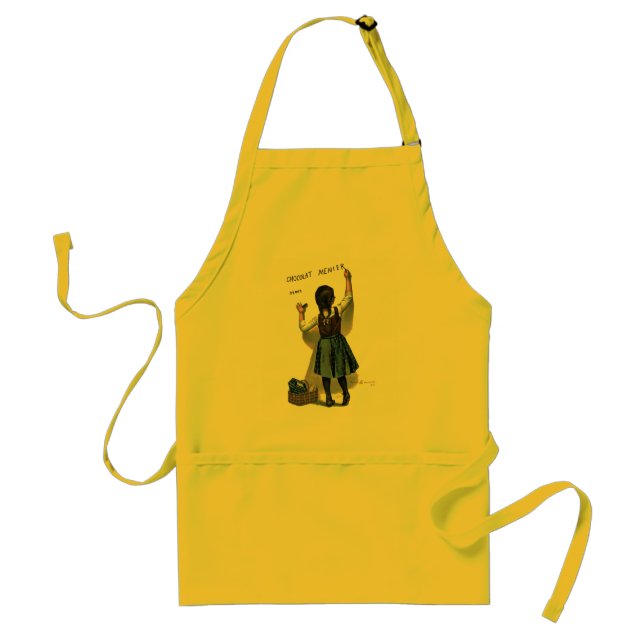 Chocolat Menier Little Girl Wall Writing  Standard Apron (Front)
