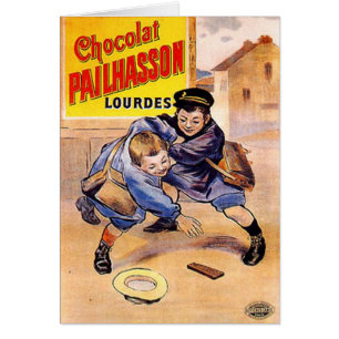 Chocolat Pailhasson Lourdes Vintage Ad