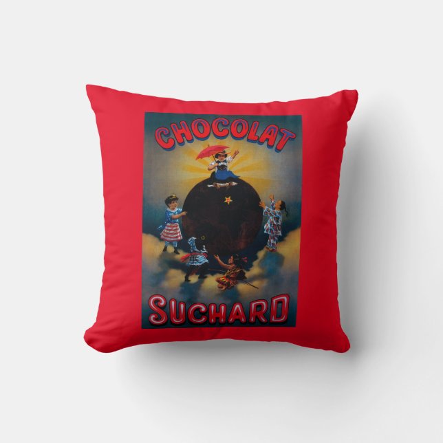 Chocolat Suchard Vintage PosterEurope Cushion (Front)