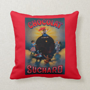 Chocolat Suchard Vintage PosterEurope Cushion