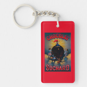 Chocolat Suchard Vintage PosterEurope Key Ring