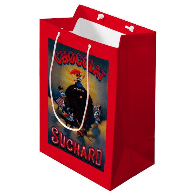Chocolat Suchard Vintage PosterEurope Medium Gift Bag (Front Angled)
