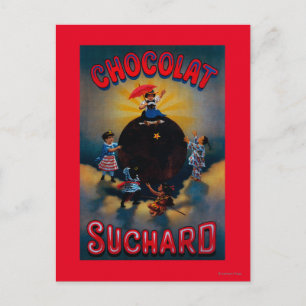 Chocolat Suchard Vintage PosterEurope Postcard