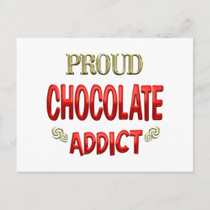 Chocolate Addict Postcard