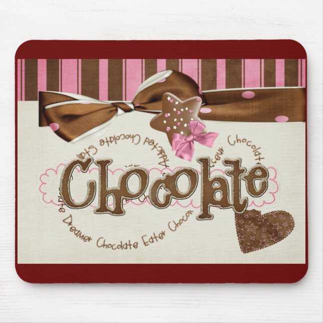 chocolate addiction mouse mat (Front)