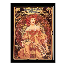 Chocolate Amatller Vintage Poster alphons mucha