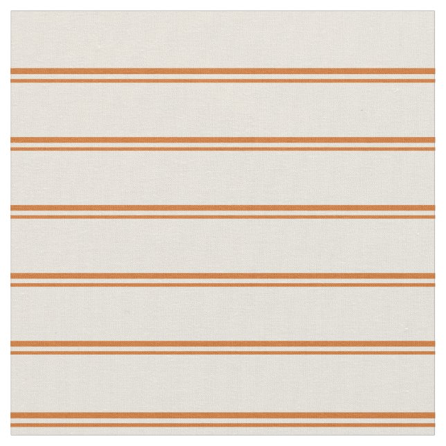 Chocolate and Beige Coloured Striped Pattern Fabric (Close Up)