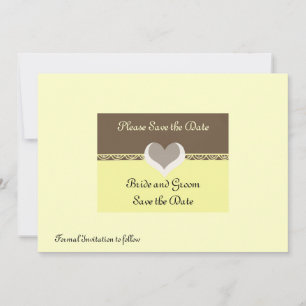 Chocolate and Buttercream Save the Date Invite