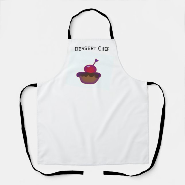  Chocolate and Cherry Dessert Chef  Apron (Front)