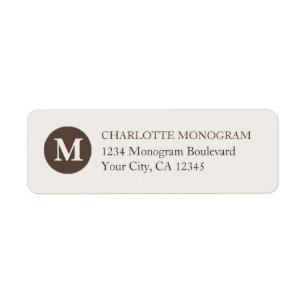 Chocolate and Cream Monogram