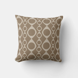 Chocolate and Grey Chain Link American MOJO Pillow