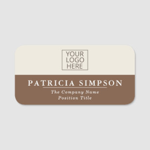 Chocolate And Milk: Combining Classic With Modern Name Tag