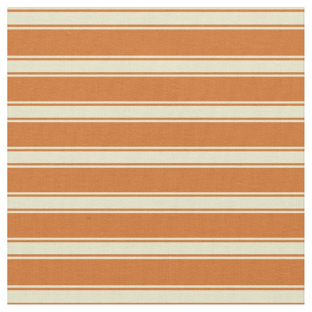 Chocolate and Pale Goldenrod Coloured Pattern Fabric (Close Up)