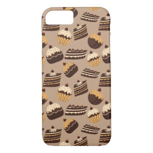 Chocolate and pastries pattern 3 iPhone 8/7 case